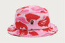 ONE POINT ABC CAMO JACQUARD KNIT BUCKET HAT