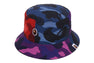 COLOR CAMO CRAZY PATTERN BUCKET HAT