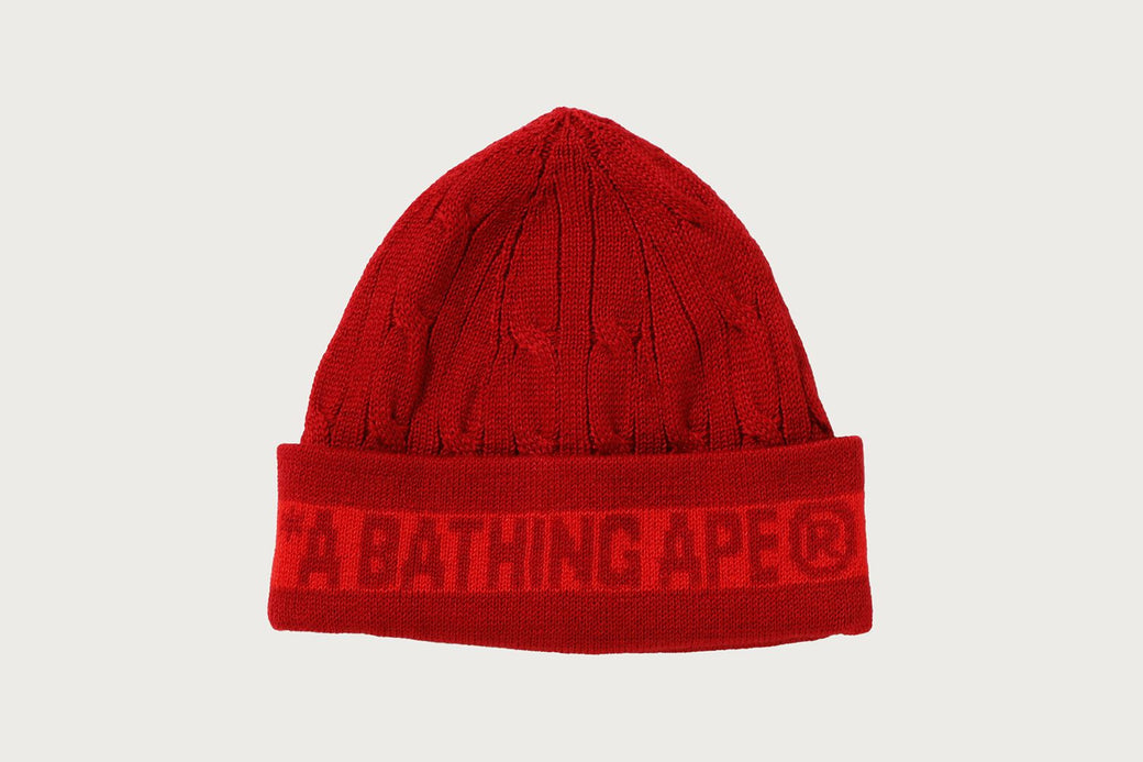 BAPE CABLE KNIT CAP | bape.com