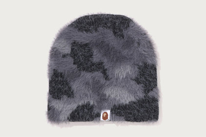 COLOR CAMO FURRY BEANIE