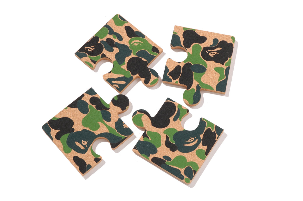 ABC CAMO PUZZLE CORK COASTER | bape.com