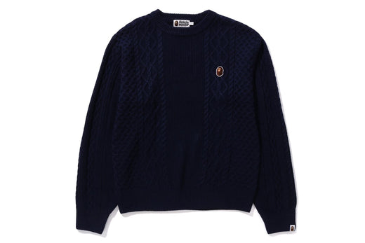 APE HEAD ONE POINT KNIT SWEATER | bape.com