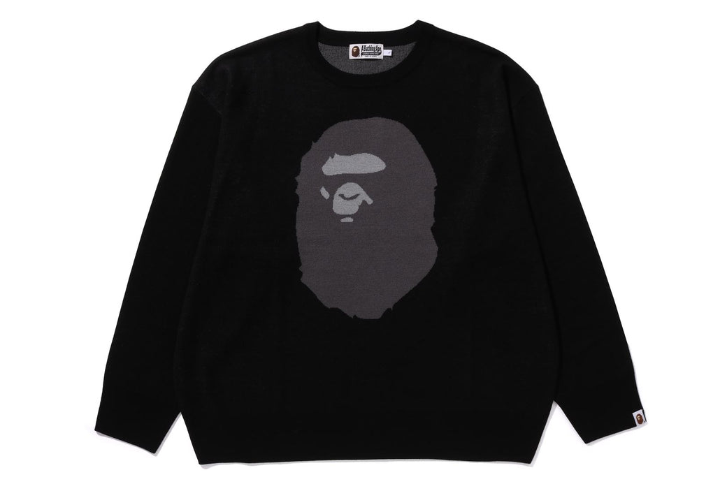 APE HEAD JACQUARD KNIT SWEATER | bape.com