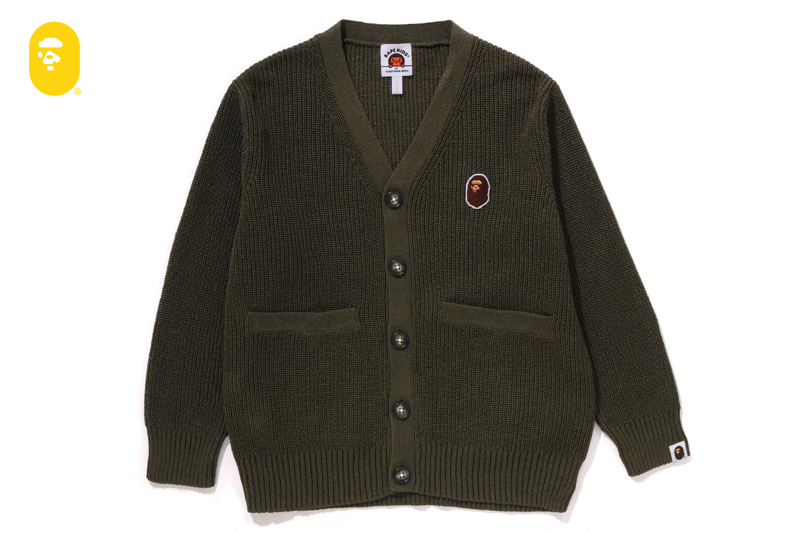 APE HEAD ONE POINT KNIT CARDIGAN | bape.com