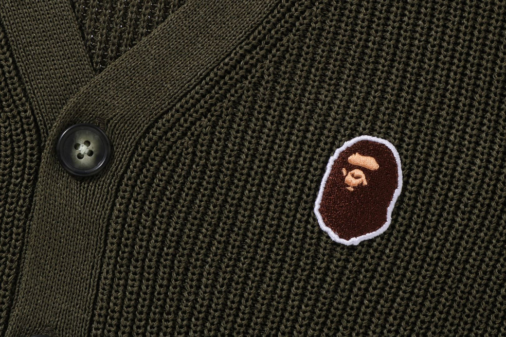 APE HEAD ONE POINT KNIT CARDIGAN | bape.com