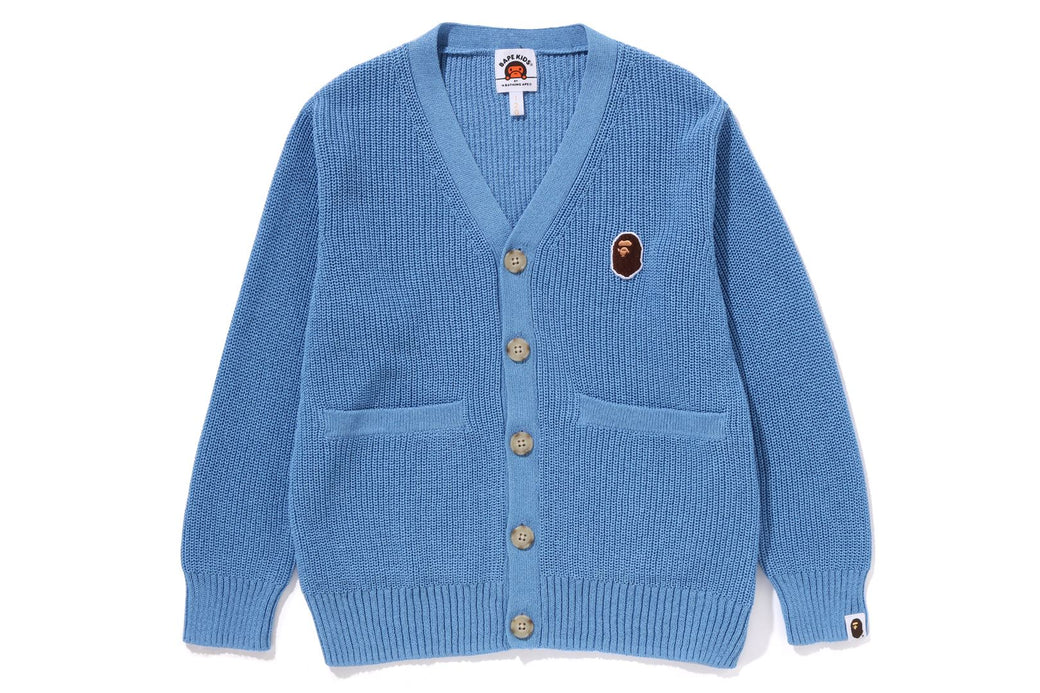 APE HEAD ONE POINT KNIT CARDIGAN | bape.com