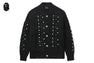 BAPE BLACK MONOGRAM CARDIGAN