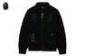 BAPE BLACK ZIPPED CARDIGAN