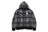 BAPE CHECK MOHAIR KNIT HOODIE