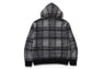 BAPE CHECK MOHAIR KNIT HOODIE