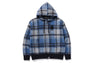 BAPE CHECK MOHAIR KNIT HOODIE