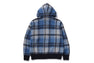 BAPE CHECK MOHAIR KNIT HOODIE