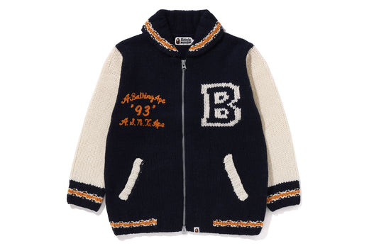 A BATHING APE COWICHAN CARDIGAN