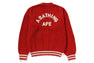 A BATHING APE COLLEGE CARDIGAN