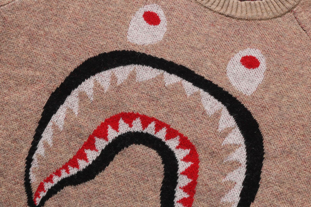 SHARK WOOL MIX SWEATER | bape.com 