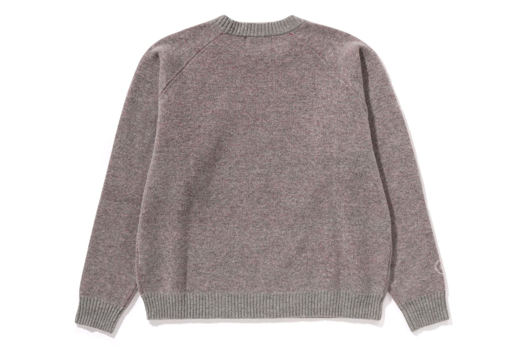 アベイシングエイプ SHARK シャーク ウール ミックス セーター SHARK WOOL MIX SWEATER | bape.com