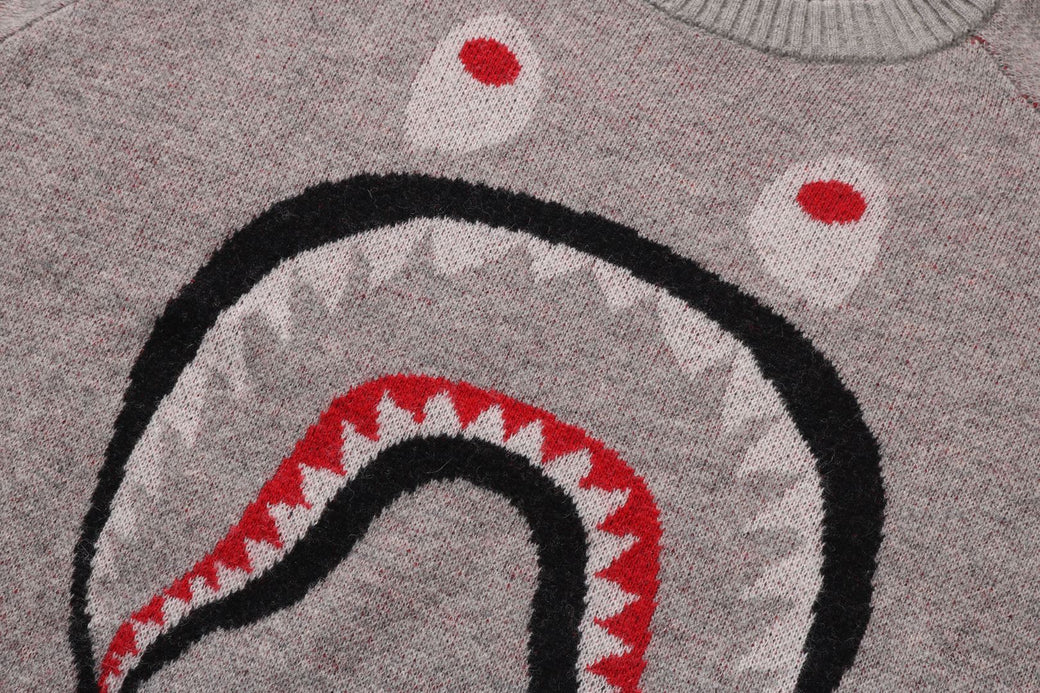 SHARK WOOL MIX SWEATER | bape.com 