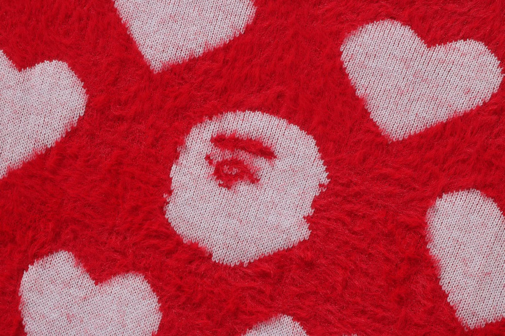 I LOVE BAPE MONOGRAM WOOL MIX SWEATER | bape.com
