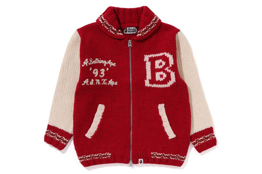 A BATHING APE COWICHAN CARDIGAN