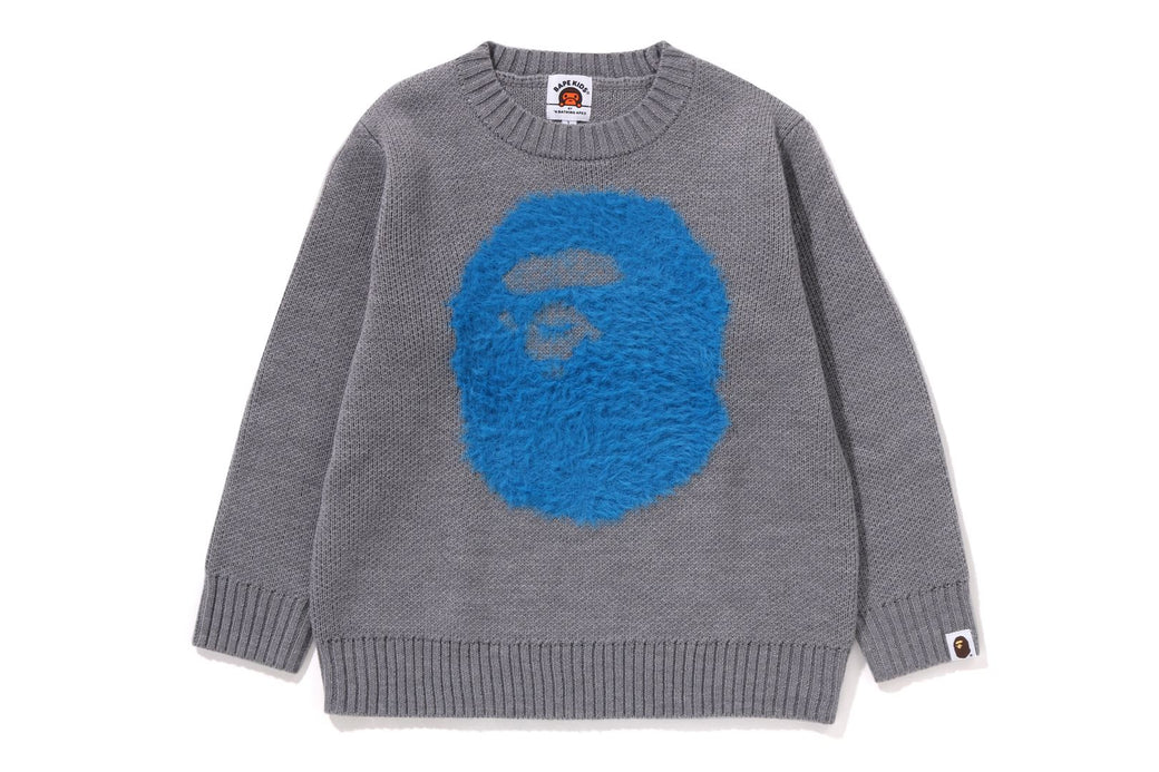 APE HEAD WOOL MIX KNIT SWEATER bape