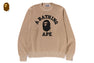 COLLEGE WAFFLE CREWNECK SWEATER