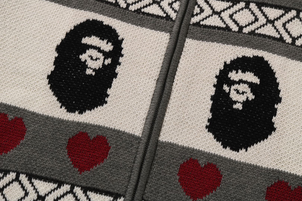 トップス BAPE X MOUSSY KNIT CARDIGAN BAPE X MOUSSY 】KNIT CARDIGAN | bape.com