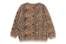 WILD LEOPARD PATTERN SHAGGY CARDIGAN