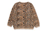 WILD LEOPARD PATTERN SHAGGY CARDIGAN
