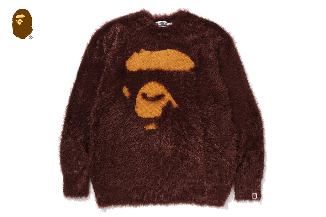 APE FACE SHAGGY SWEATER | bape.com