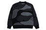 MEGA ABC CAMO KNIT CREWNECK SWEATSHIRT
