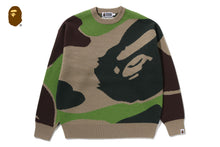 MEGA ABC CAMO KNIT CREWNECK SWEATSHIRT