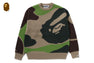 MEGA ABC CAMO KNIT CREWNECK SWEATSHIRT