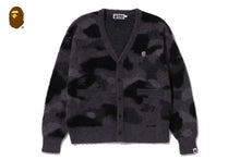 COLOR CAMO MOHAIR KNIT CARDIGAN