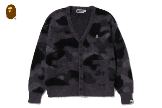 BAPE BLACK ウールモヘア　カーディガン COLOR CAMO MOHAIR KNIT CARDIGAN | bape.com