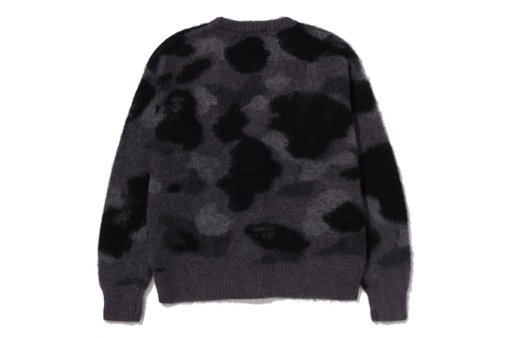 BAPE BLACK ウールモヘア　カーディガン COLOR CAMO MOHAIR KNIT CARDIGAN | bape.com
