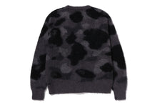 COLOR CAMO MOHAIR KNIT CARDIGAN