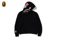 SHARK FULL ZIP KNIT HOODIE