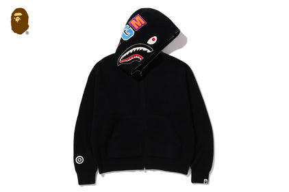 SHARK FULL ZIP KNIT HOODIE