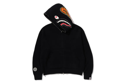 SHARK FULL ZIP KNIT HOODIE