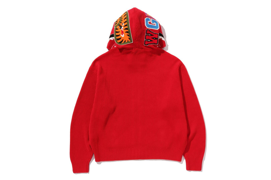 SHARK FULL ZIP KNIT HOODIE | bape.com