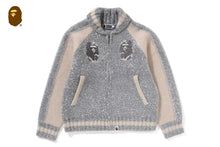 BAPE LOGO METALLIC COWICHAN KNIT