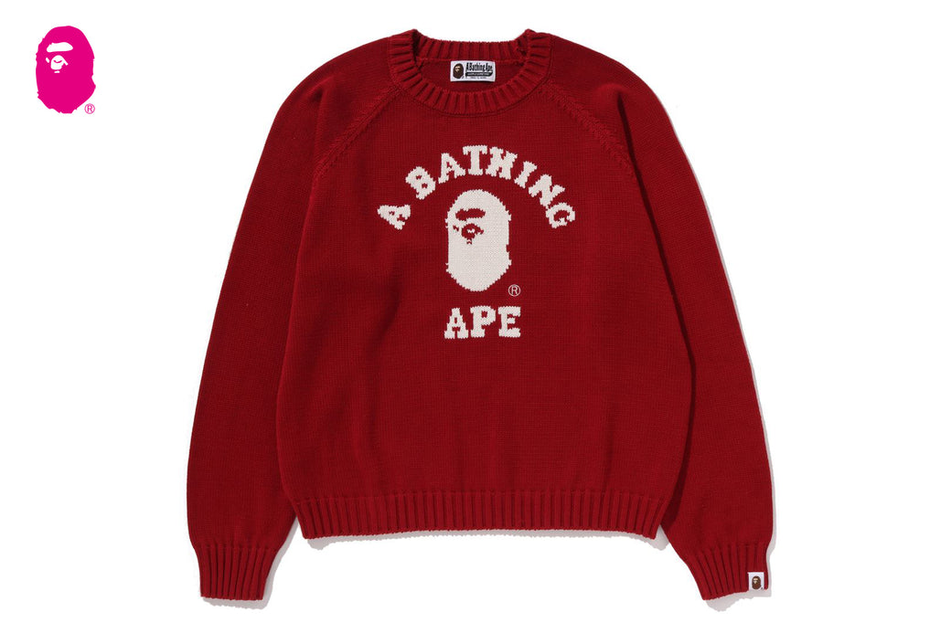 COLLEGE KNIT SWEATER | bape.com