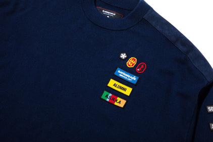 【 BAPE BY KAZUKI KURAISHI 】APE HEAD PATCH MILITARY KNIT SWEATER