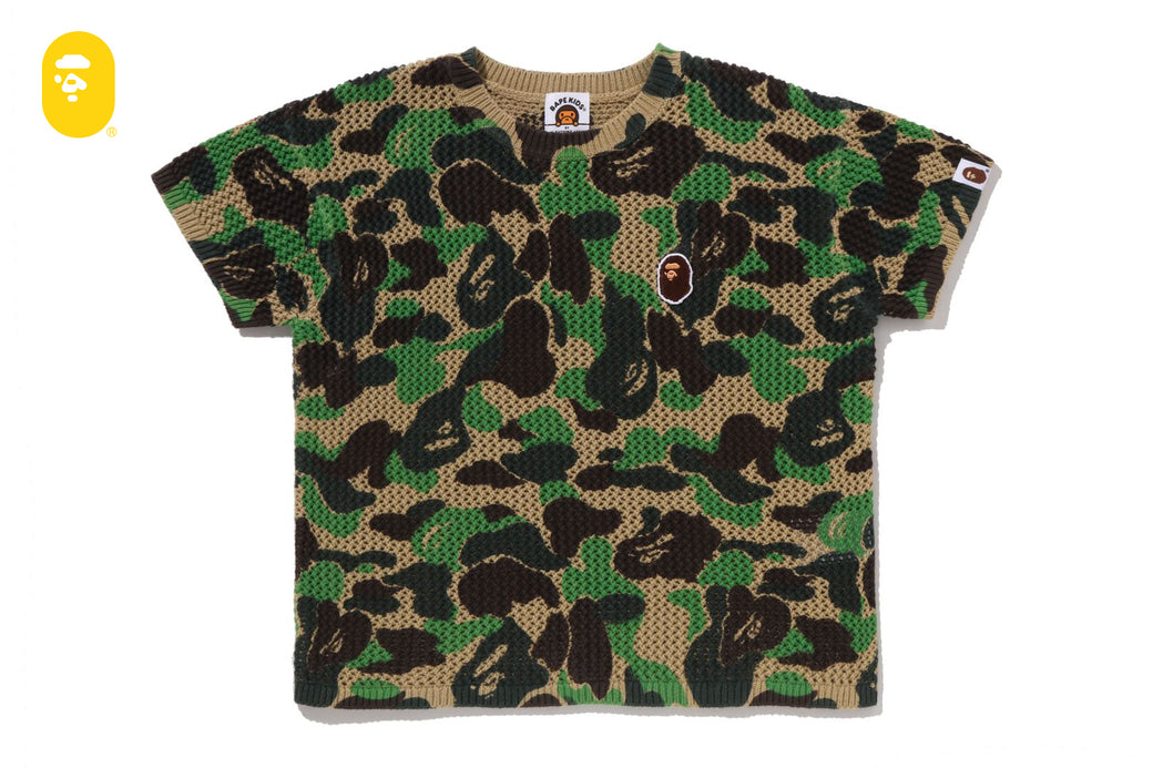 ABC CAMO CROCHET KNIT RELAXED FIT SWEATER | bape.com