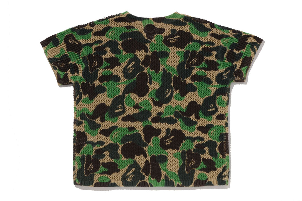 ABC CAMO CROCHET KNIT RELAXED FIT SWEATER | bape.com