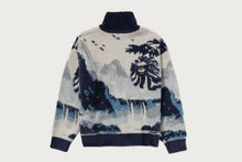 BAPE BLACK JAPAN LANDSCAPE ZIPPED CARDIGAN