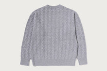ONE POINT CABLE KNIT CREWNECK SWEATSHIRT