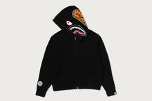 CABLE KNIT SHARK RELAXED FIT FULL ZIP HOODIE