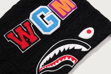 CABLE KNIT SHARK RELAXED FIT FULL ZIP HOODIE