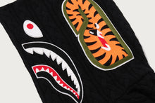 CABLE KNIT SHARK RELAXED FIT FULL ZIP HOODIE